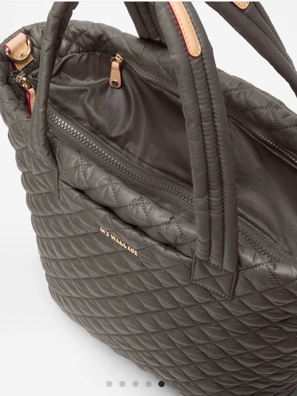 NWOT MZ WALLACE Medium Quilted Tote in Magnet color - Picture 2 of 8